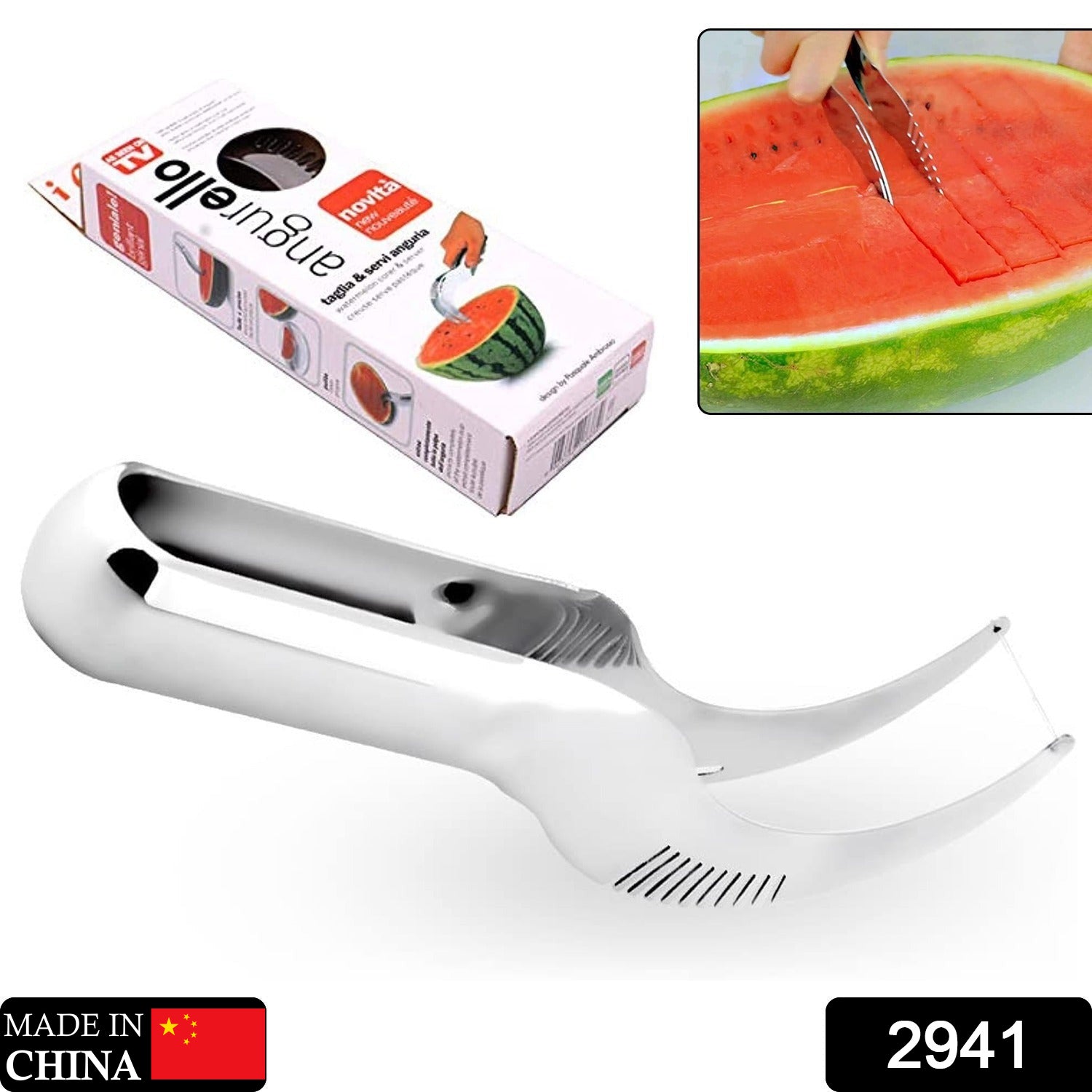 Stainless steel watermelon cutter Stainless steel watermelon cutter